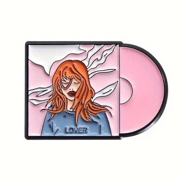 LOVER ALBUM COVER - LOVER RECORD TAYLOR PIN - Picture 2 of 9